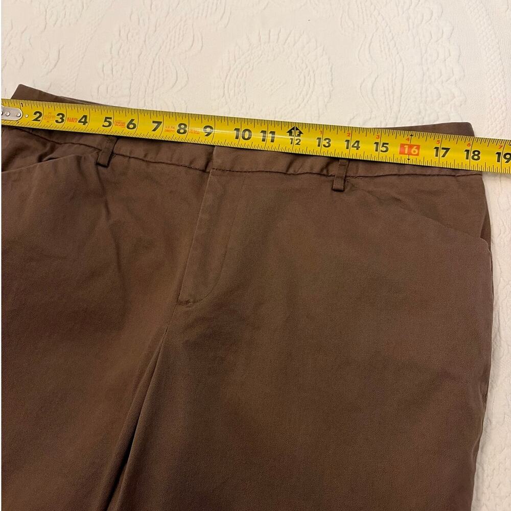 GH Bass & Co Brown Stretch Dress Pants Women's 14 Bootcut Career Cotton Blend - Picture 5 of 11